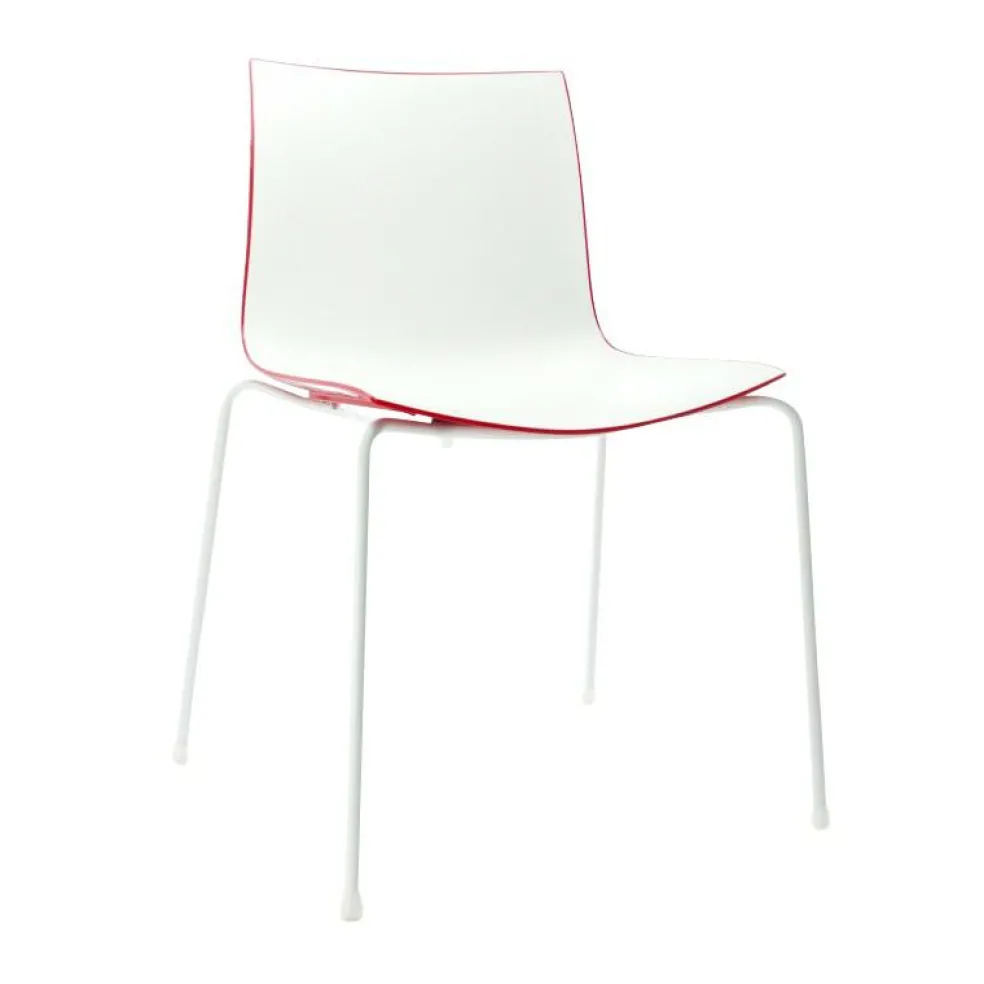 Catifa 46 0251 Stuhl zweifarbig Gestell weiß
