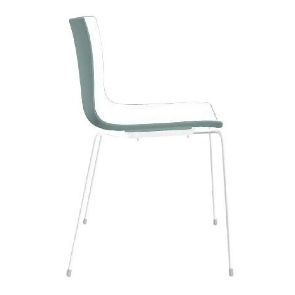 Catifa 46 0251 Stuhl zweifarbig Gestell weiß