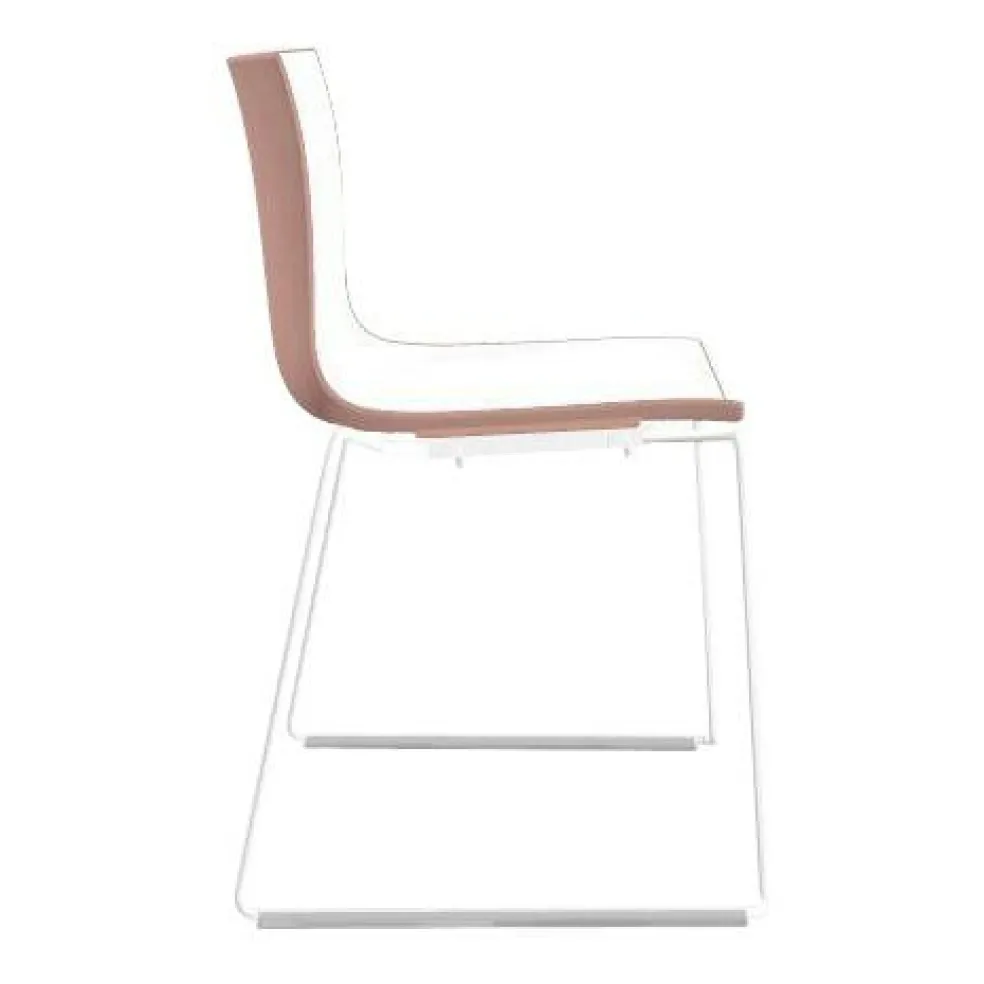 Catifa 46 0278 Stuhl zweifarbig Kufe weiß