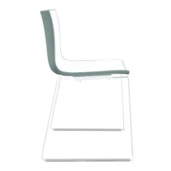 Catifa 46 0278 Stuhl zweifarbig Kufe weiß