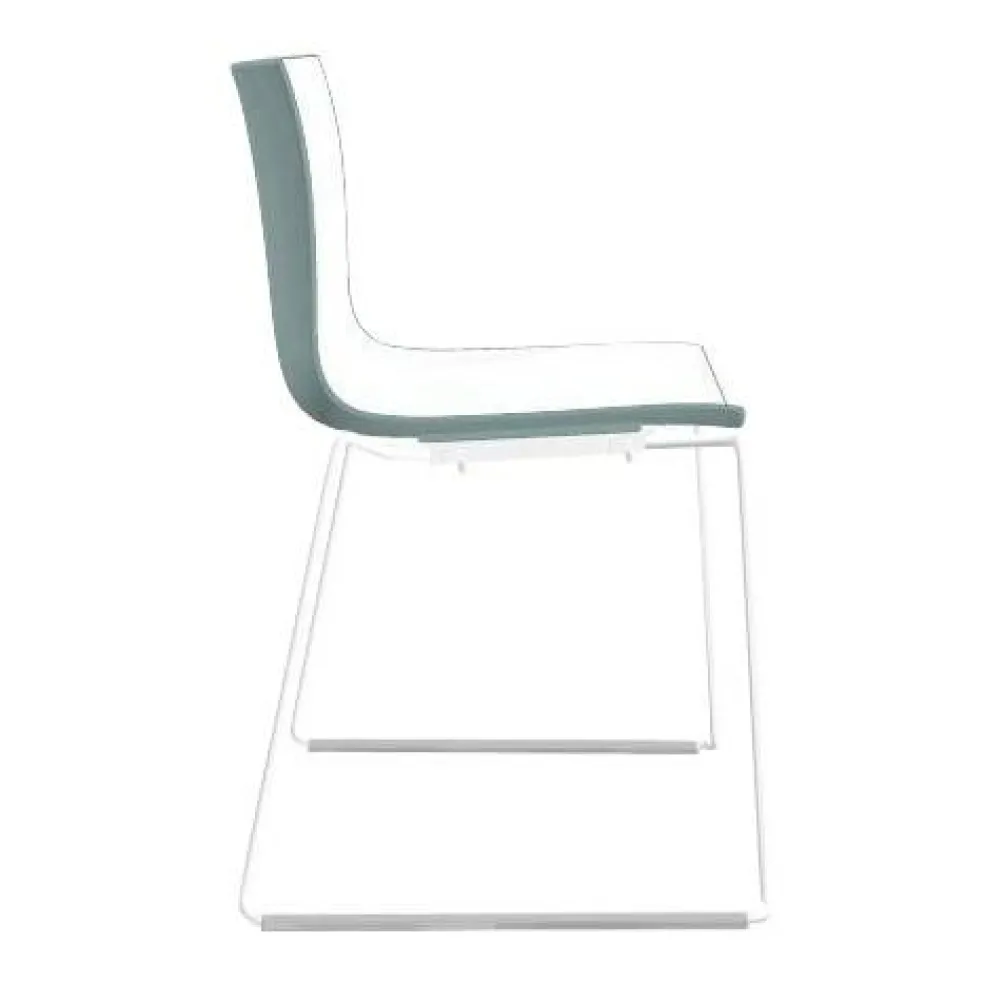 Catifa 46 0278 Stuhl zweifarbig Kufe weiß