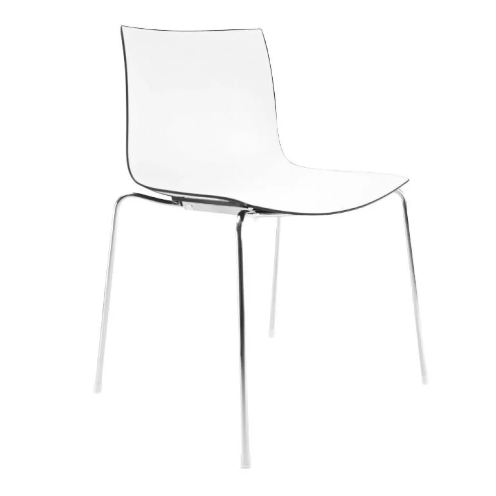 Catifa 46 0251 Stuhl zweifarbig Gestell Chrom