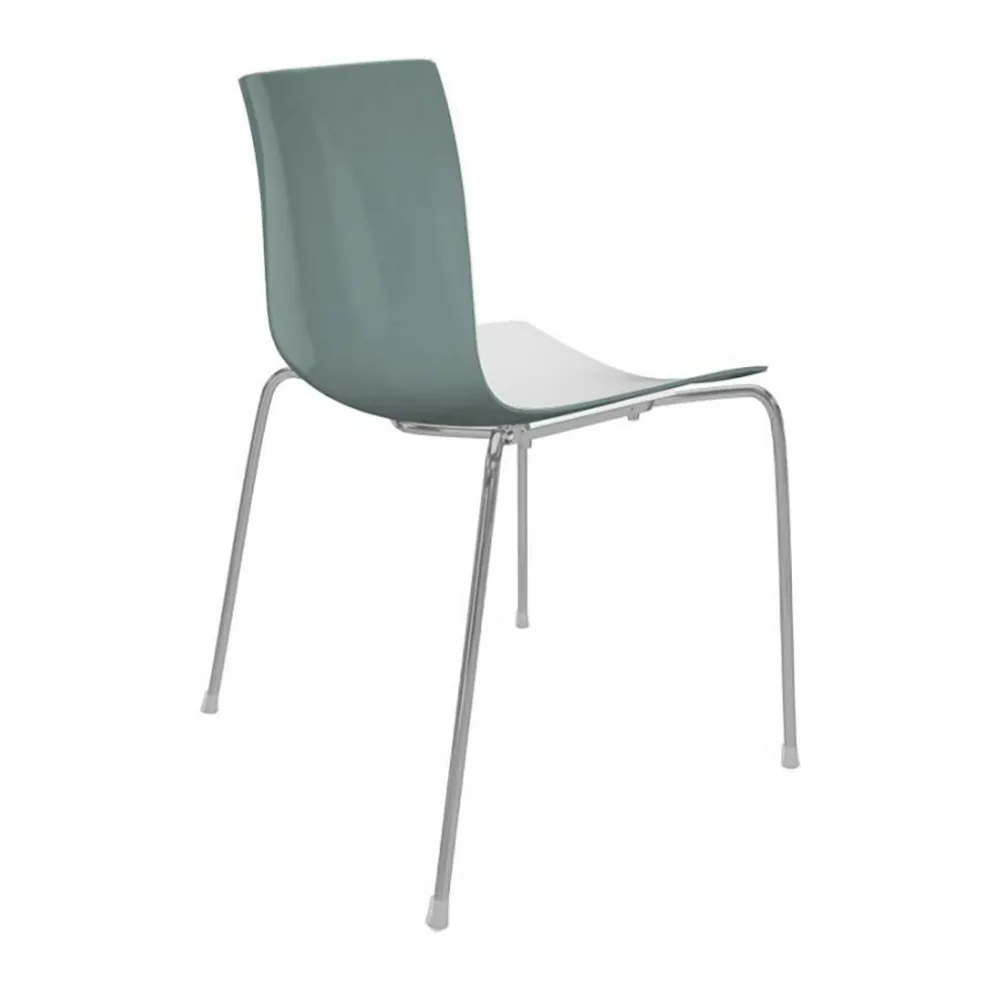 Catifa 46 0251 Stuhl zweifarbig Gestell Chrom