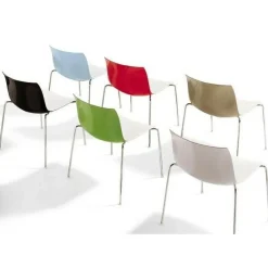 Catifa 46 0251 Stuhl zweifarbig Gestell Chrom