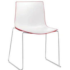 Catifa 46 0278 Stuhl zweifarbig Kufe Chrom