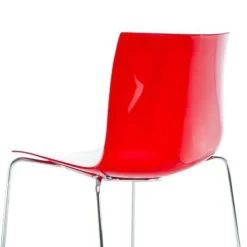 Catifa 46 0278 Stuhl zweifarbig Kufe Chrom