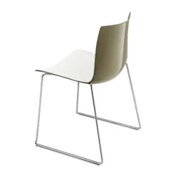 Catifa 46 0278 Stuhl zweifarbig Kufe Chrom