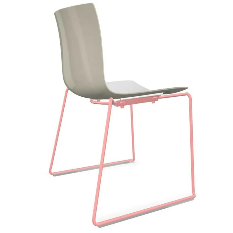 Catifa 46 0278 Stuhl zweifarbig Kufe farbig