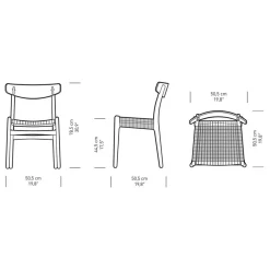 CH23 Chair Gestell Eiche