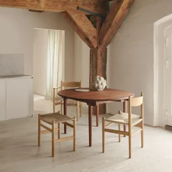 CH337 Esstisch oval 140x115x72cm ausziehbar