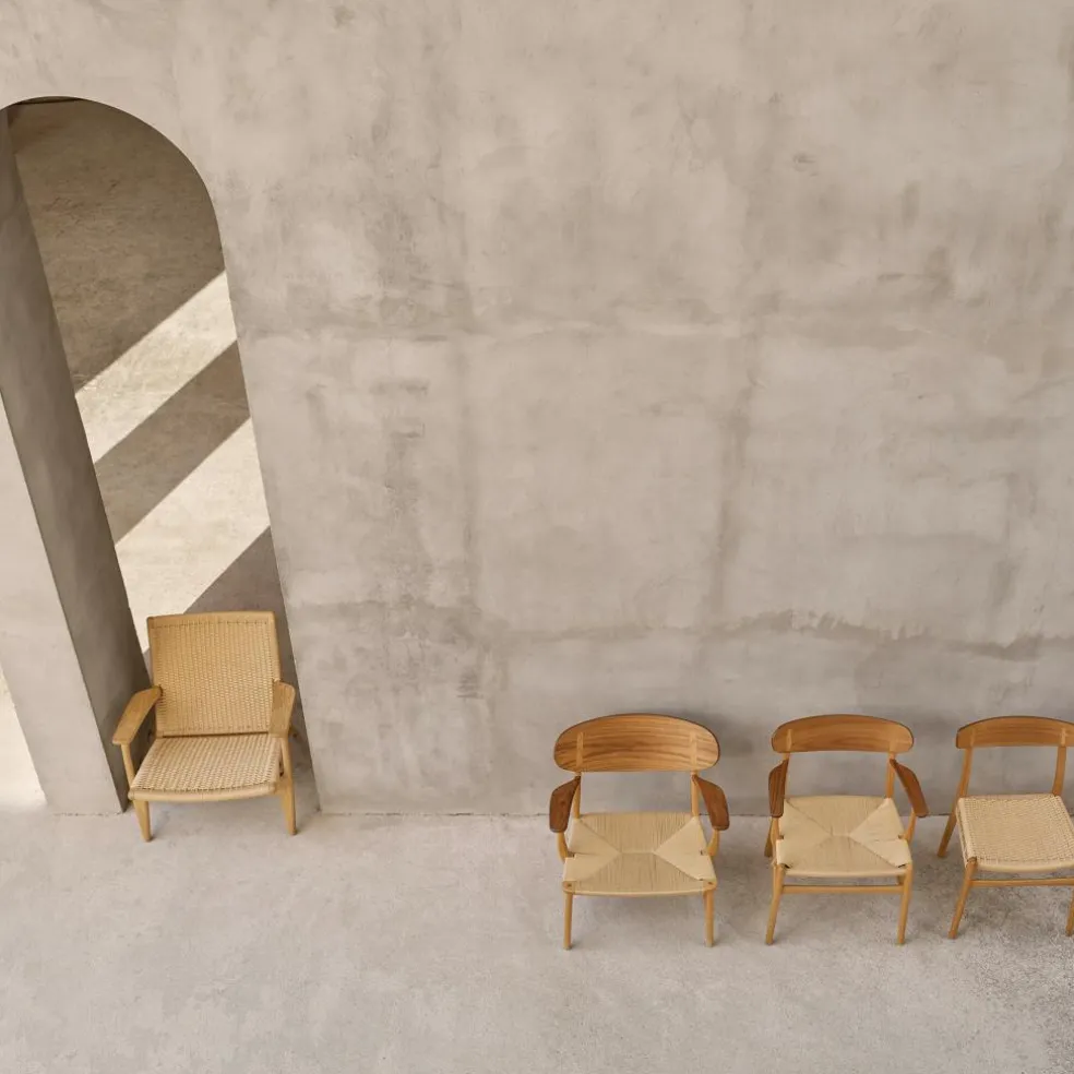 CH25 Sessel Gestell Eiche