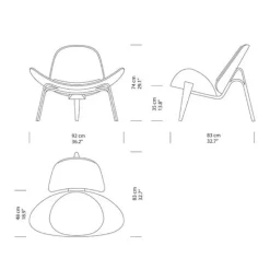 CH07 Shell Chair Lounge Sessel