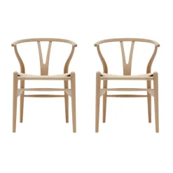 CH24 Wishbone Chair Gestell Buche 2er Set
