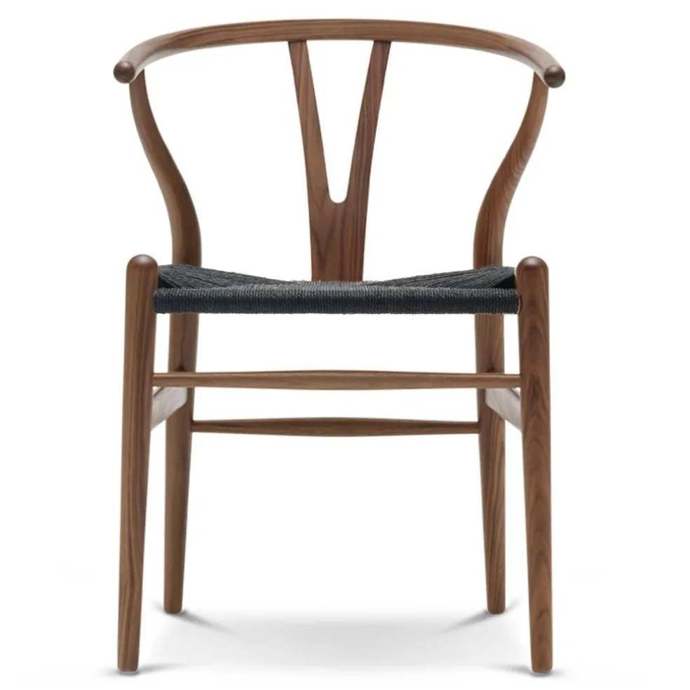 CH24 Wishbone Chair Gestell Walnuss