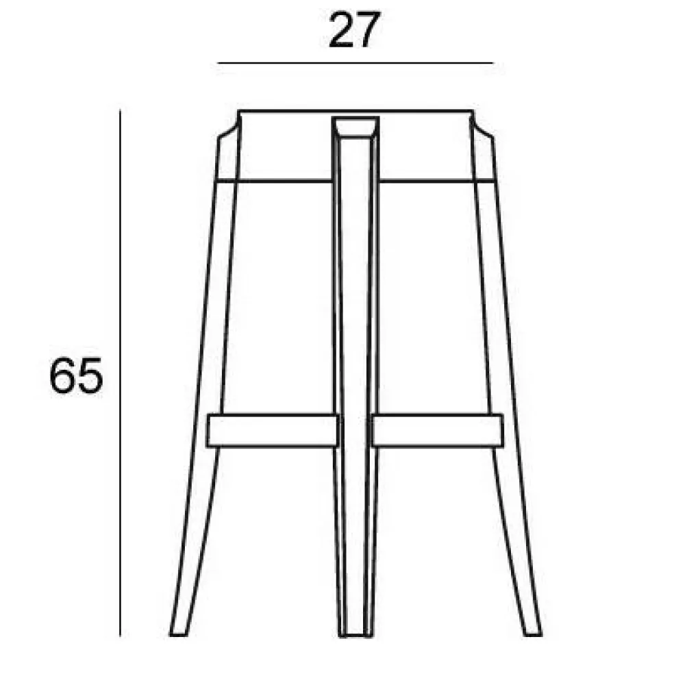 Charles Ghost Hocker 65cm