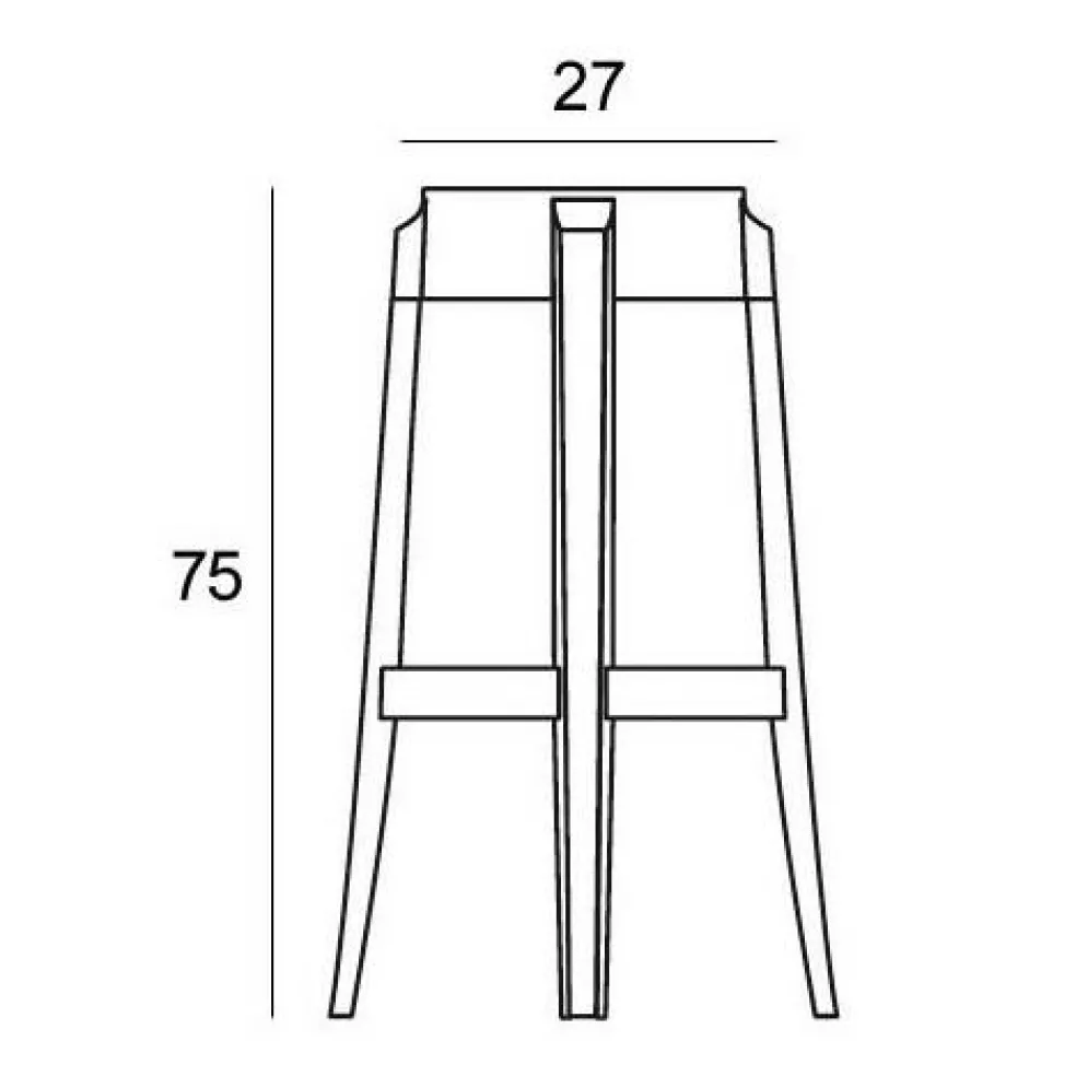 Charles Ghost Hocker 75cm