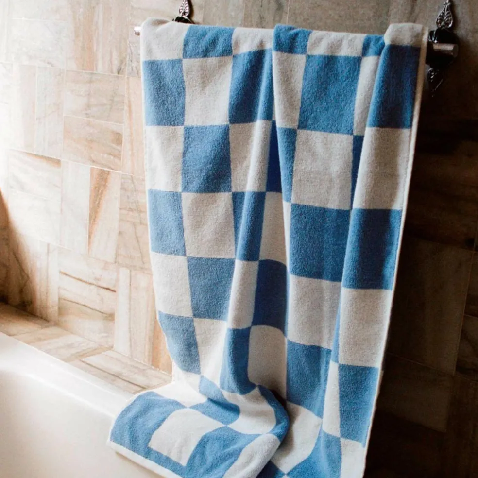 Check Badehandtuch 70x136cm