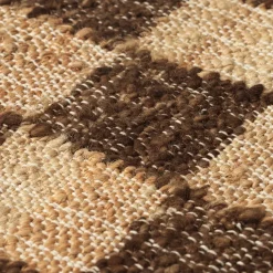 Check Woll-Jute Teppich 200x300cm
