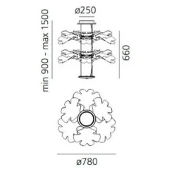 Chlorophilia 2 Sospensione LED Pendelleuchte App Control