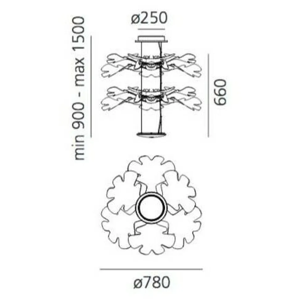 Chlorophilia 2 Sospensione LED Pendelleuchte App Control