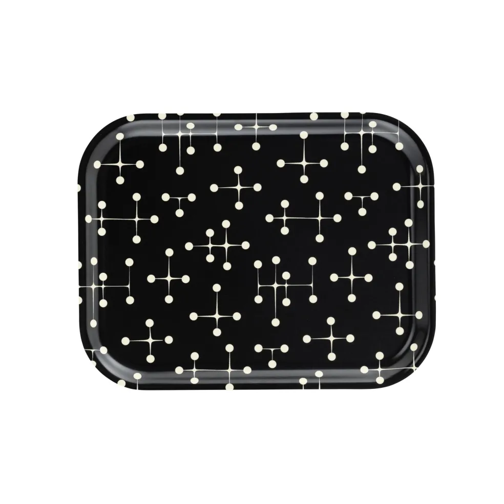 Classic Tray Dot Pattern Dark Tablett