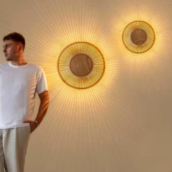 Clava Up Wood Wandleuchte L