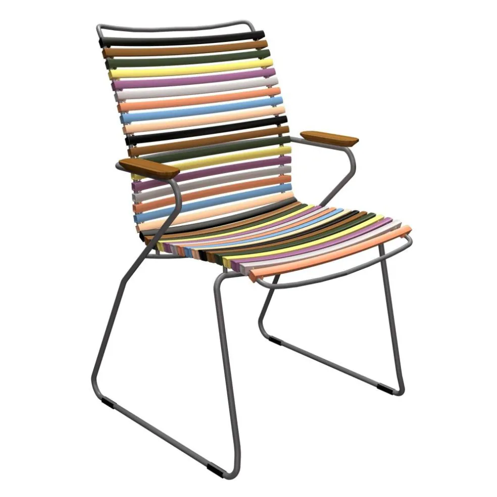 Click Outdoor Armlehnstuhl mit hoher Lehne