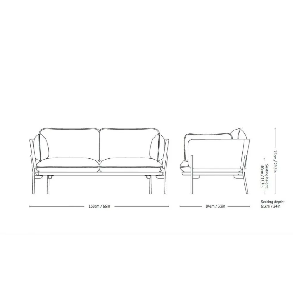 Cloud LN2 Sofa 2-Sitzer