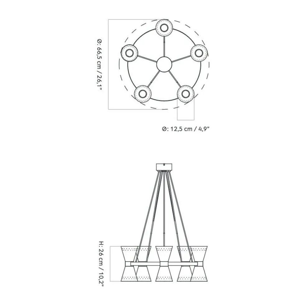 Collector 5 Kronleuchter