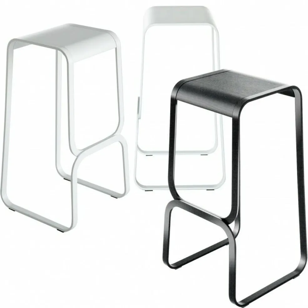 Continuum S108 Barhocker Sitzfläche Multiplex 80cm