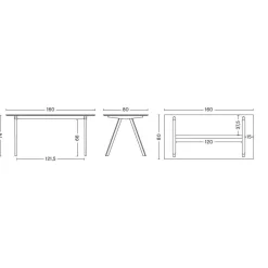 Copenhague CPH10 2.0 Schreibtisch Laminat 160x80cm