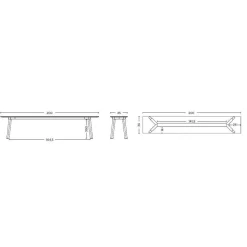 Copenhague CPH Deux 215 2.0 Bank 200cm