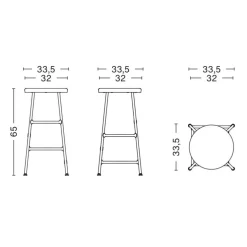Cornet Barhocker 65cm