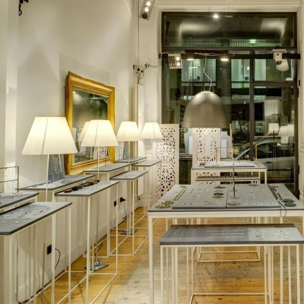 Costanza Terra Stehleuchte Teleskop/Dimmer