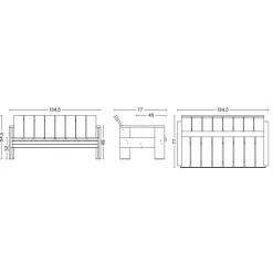 Crate Garten Lounge Sofa