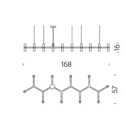 Crown Plana Linea Kronleuchter