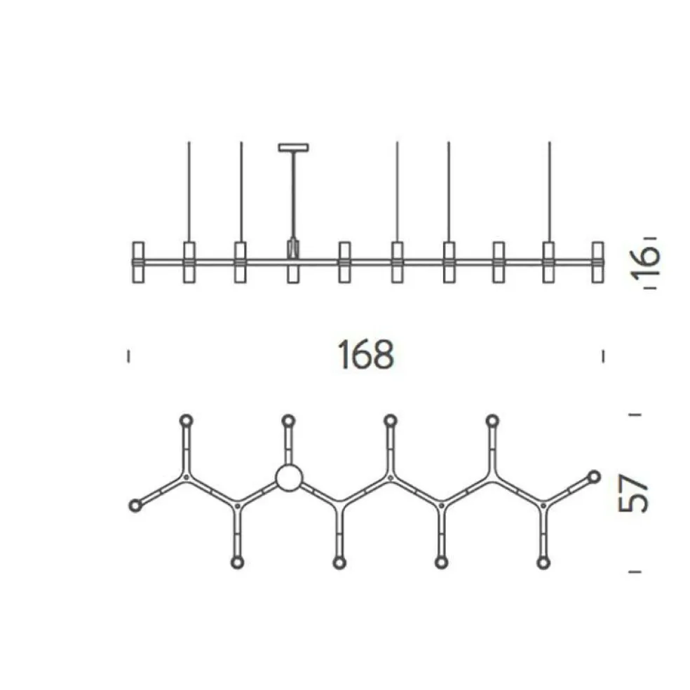 Crown Plana Linea Kronleuchter