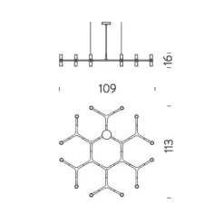 Crown Plana Minor Kronleuchter