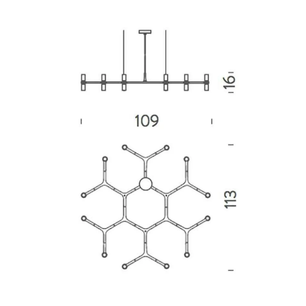 Crown Plana Minor Kronleuchter