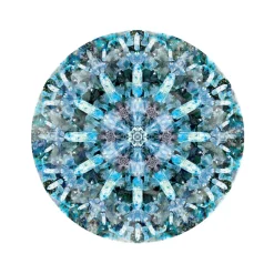 Crystal Ice Teppich rund