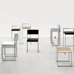 Cuba S56 Stuhl Sitzfläche Holz stapelbar