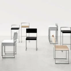 Cuba S56 Stuhl Sitzfläche Leder stapelbar