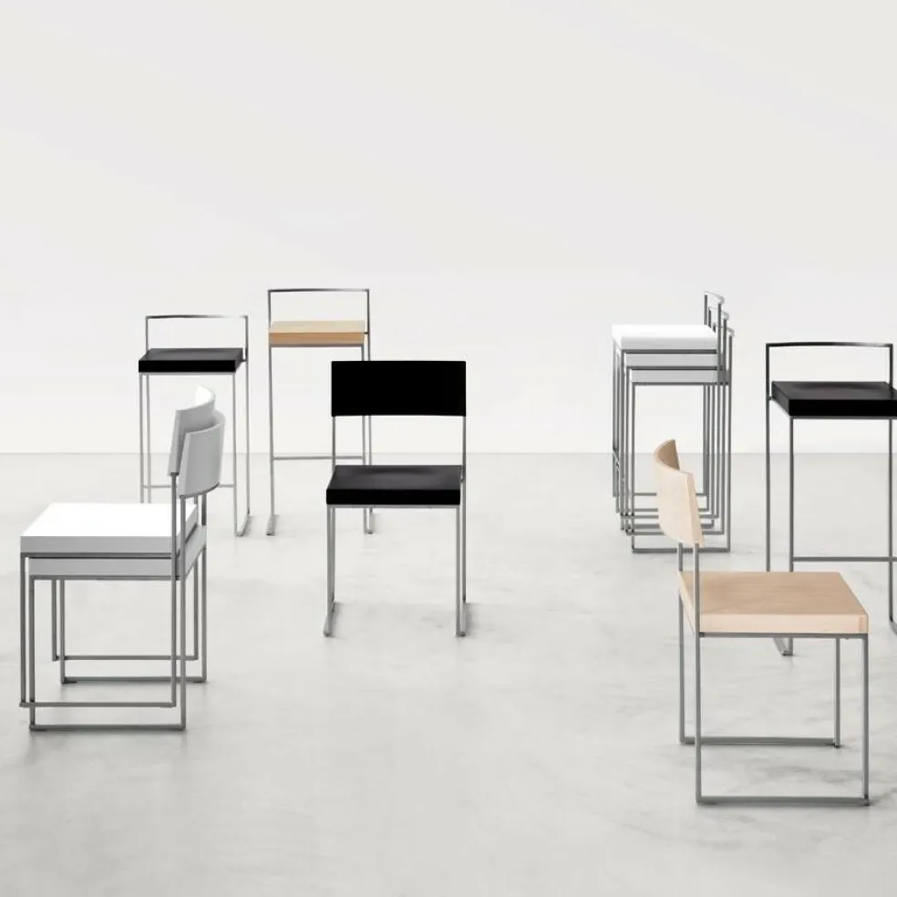 Cuba S56 Stuhl Sitzfläche Leder stapelbar