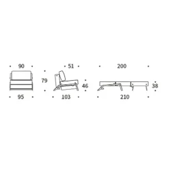 Cubed 90 Sessel Chrom