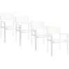 Cubic Gartenarmlehnstuhl 4er Set
