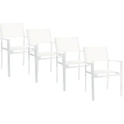 Cubic Gartenarmlehnstuhl 4er Set