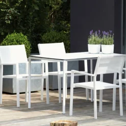 Cubic Gartenarmlehnstuhl 4er Set