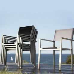 Cubic Gartenarmlehnstuhl 4er Set