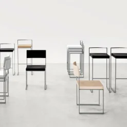 Cubo S62 Barhocker Sitzfläche Massivholz H65cm