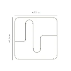 Curva Wandregal quadratisch